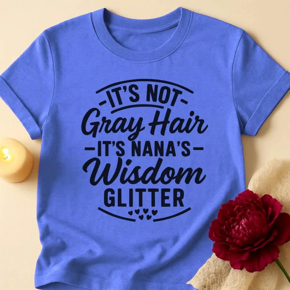 Wisdom Glitter Grandma T-Shirt
