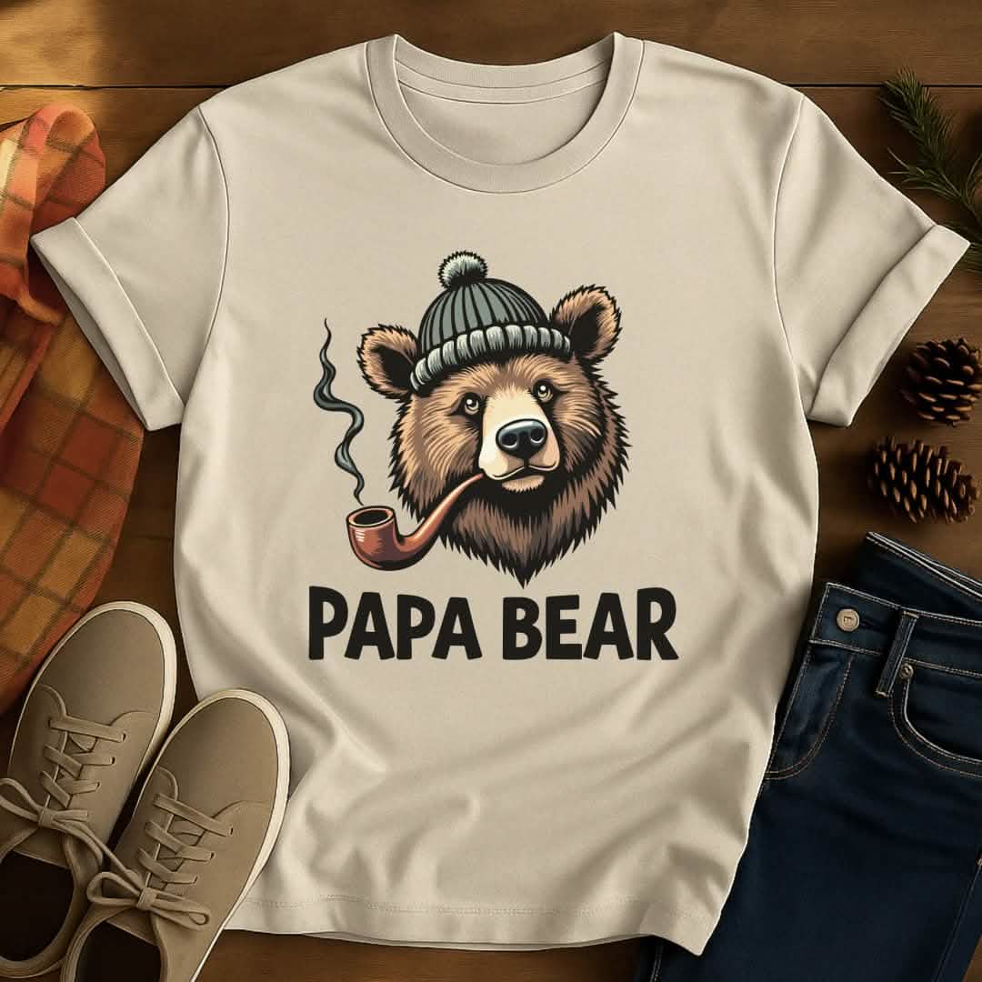 Pipe Bear Grandpa T-Shirt