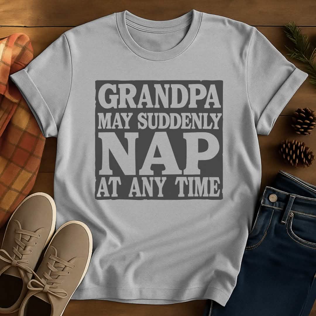 Nap Warning Grandpa T-Shirt