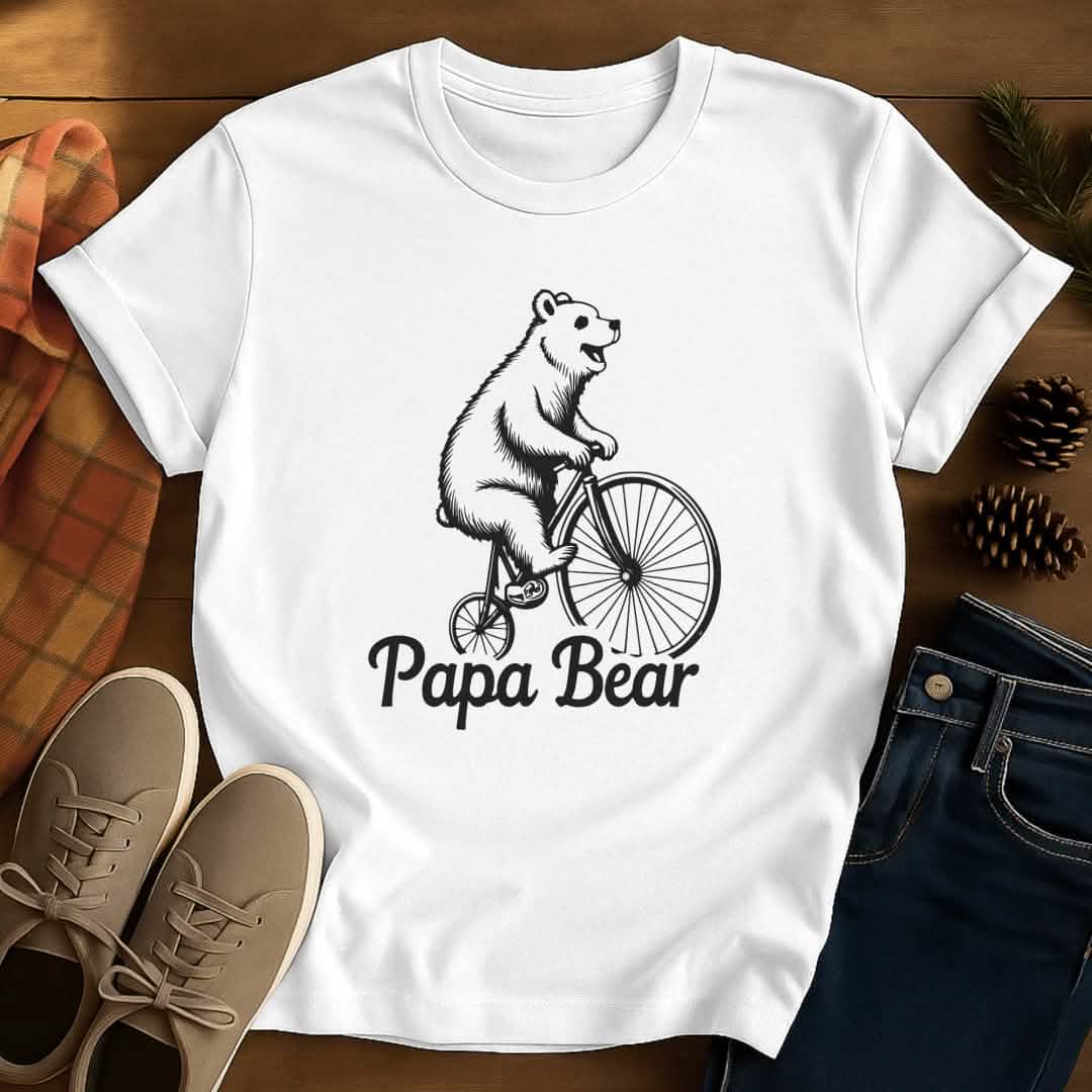 Biking Bear Grandpa T-Shirt