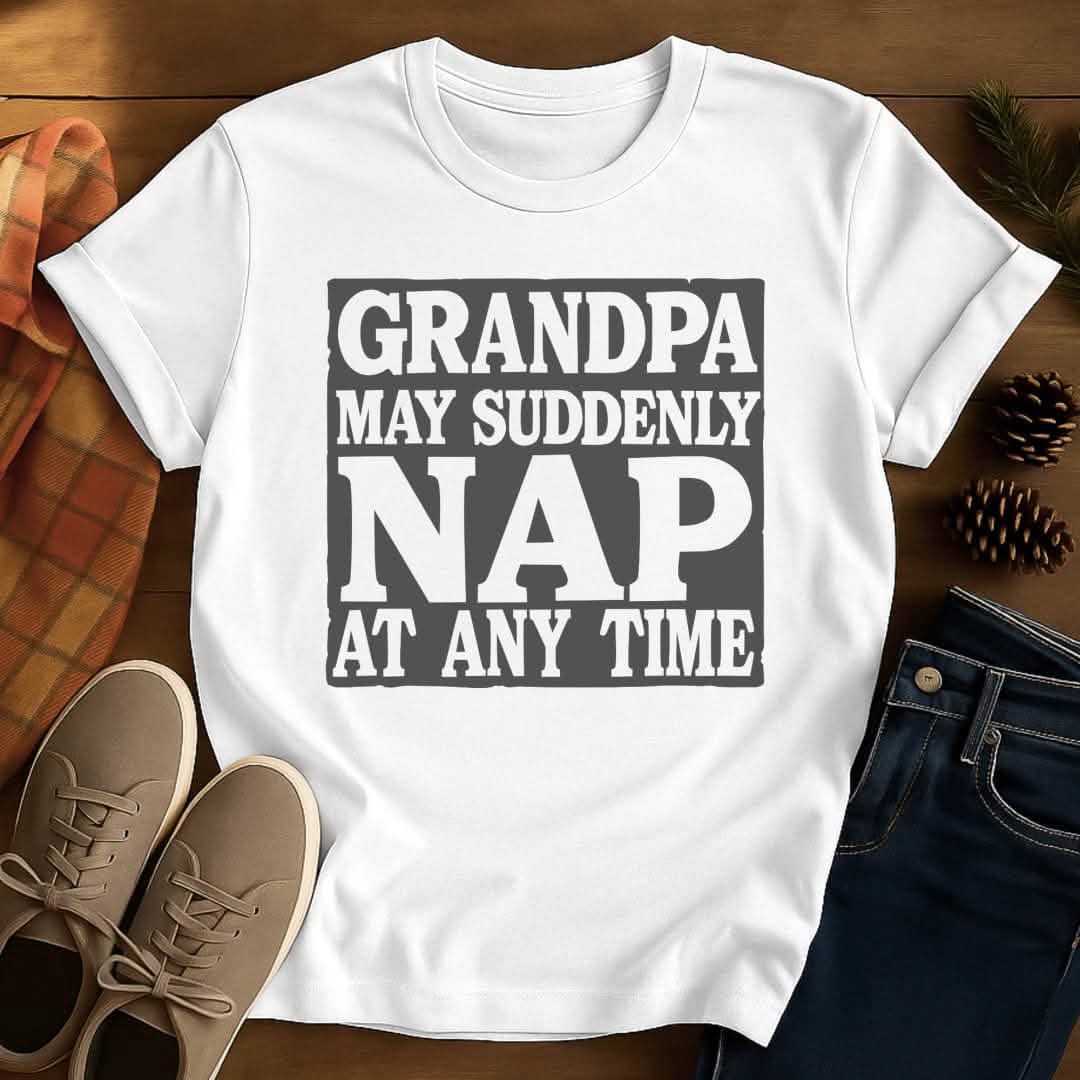 Nap Warning Grandpa T-Shirt