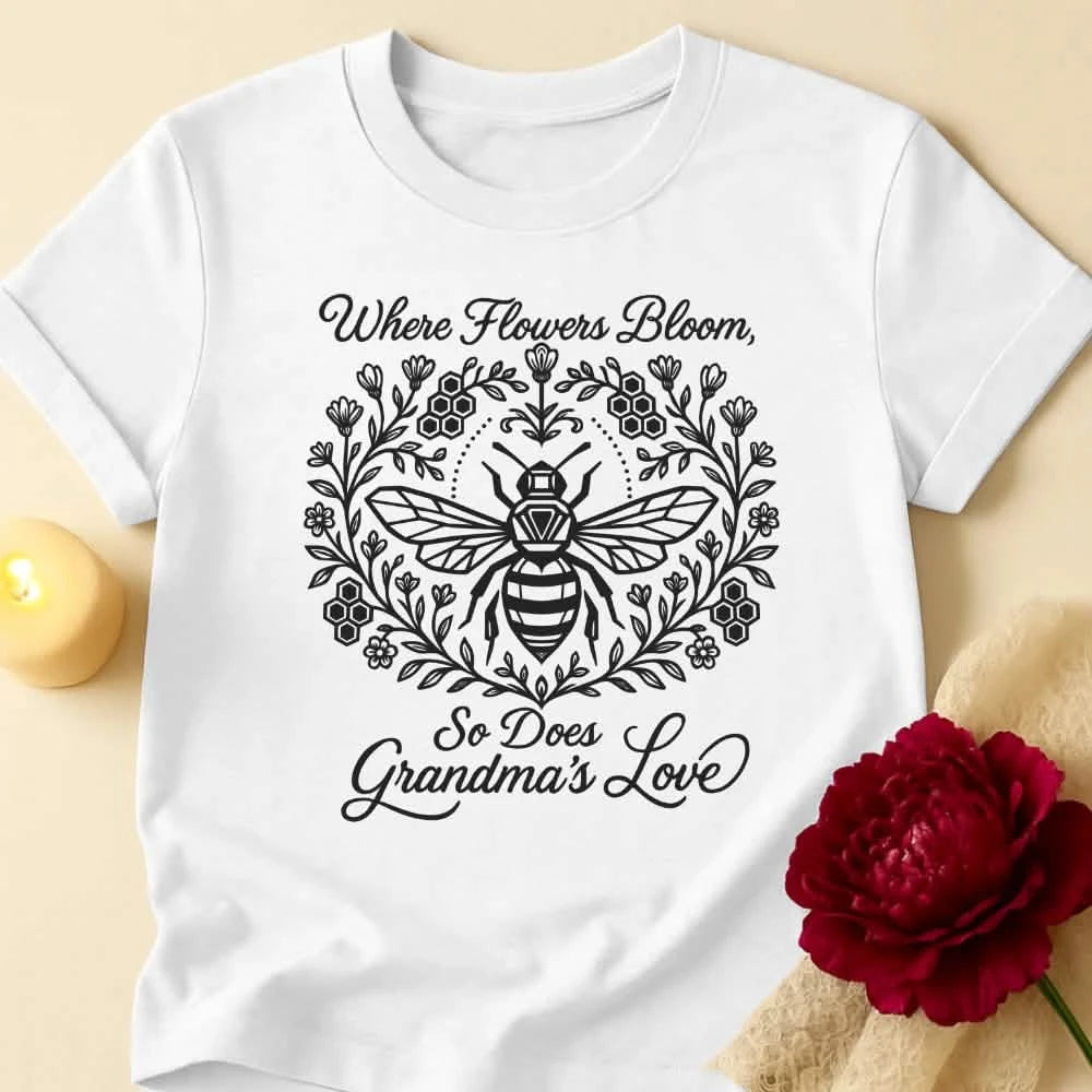 Where Love Grows Grandma T-Shirt