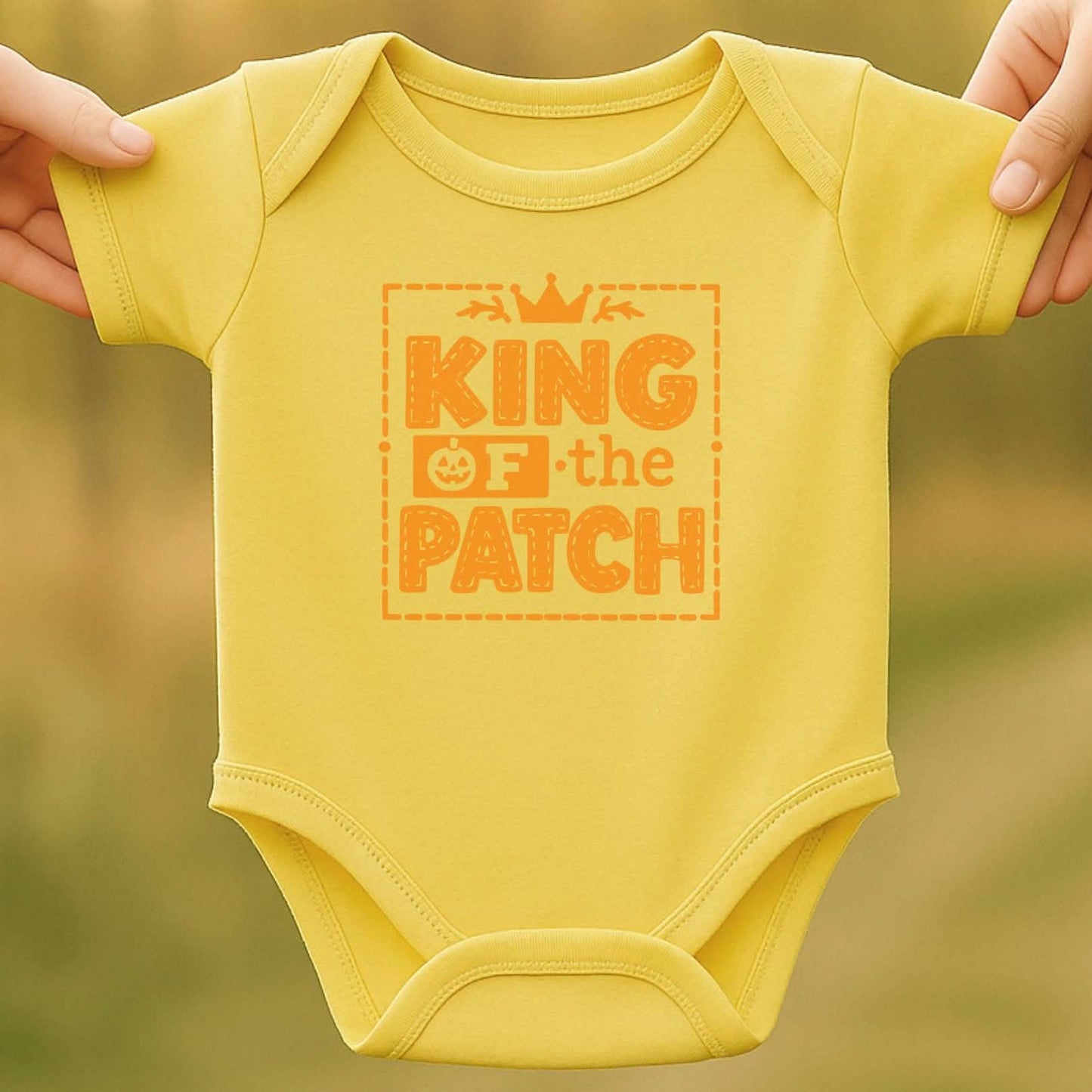 Patch King Baby Halloween Bodysuit