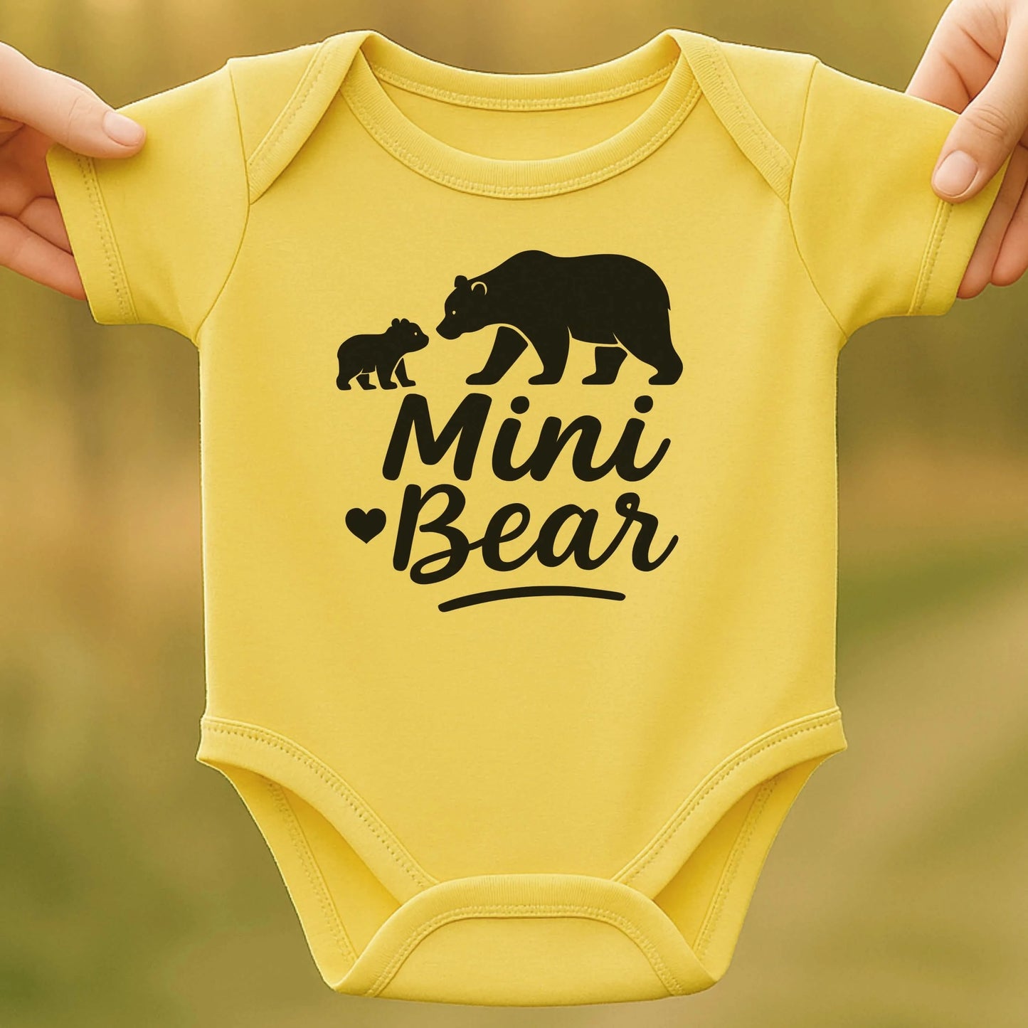 Mini Bear Baby Bodysuit