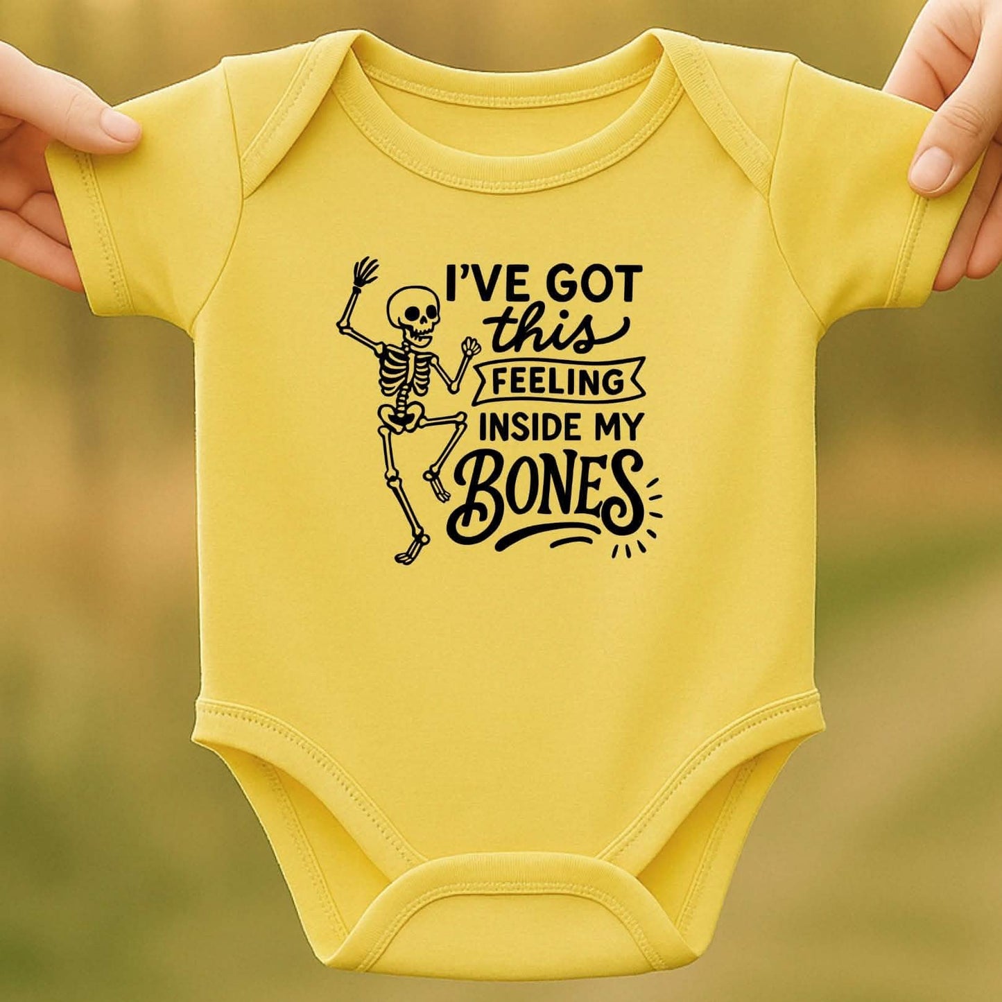 Inside Bones Baby Halloween Bodysuit