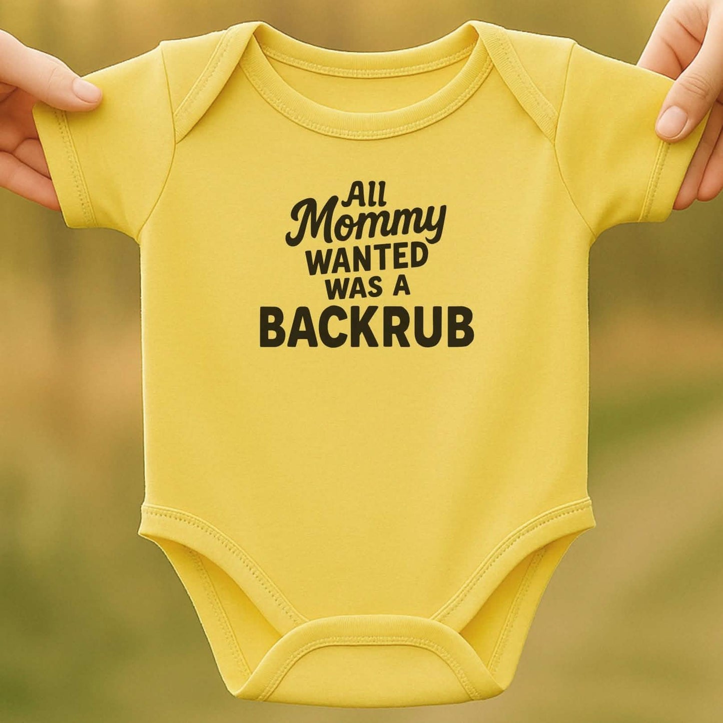 Backrub Baby Bodysuit