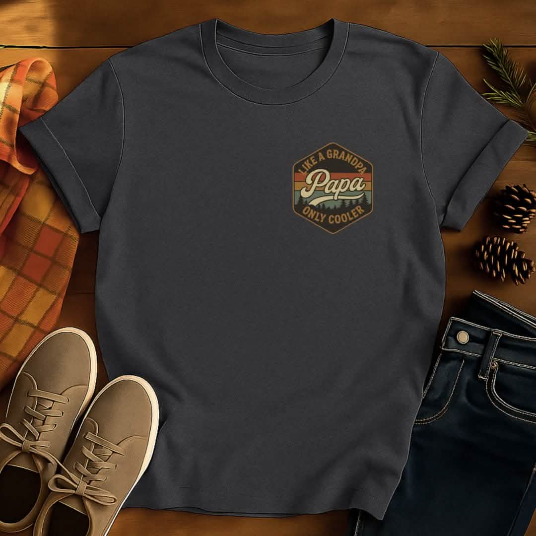 Papa Cooler Grandpa T-Shirt