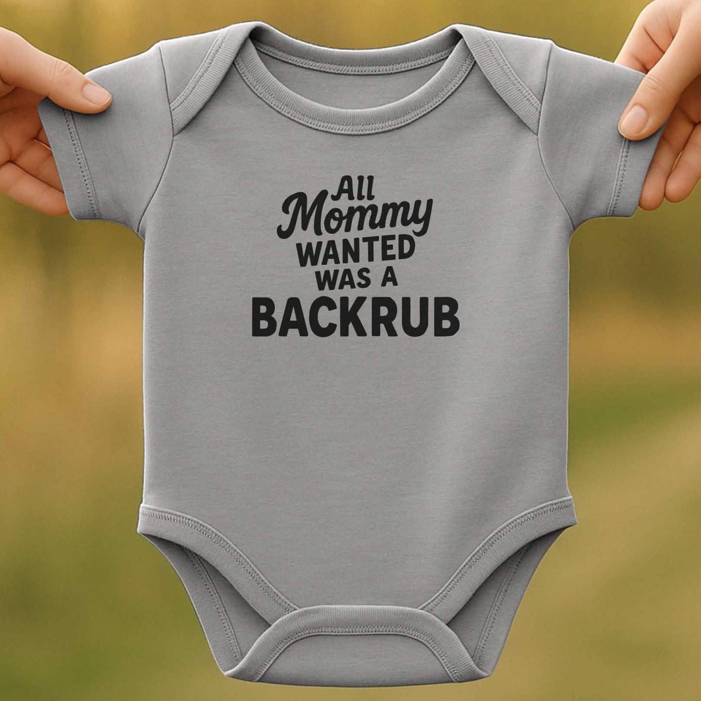 Backrub Baby Bodysuit