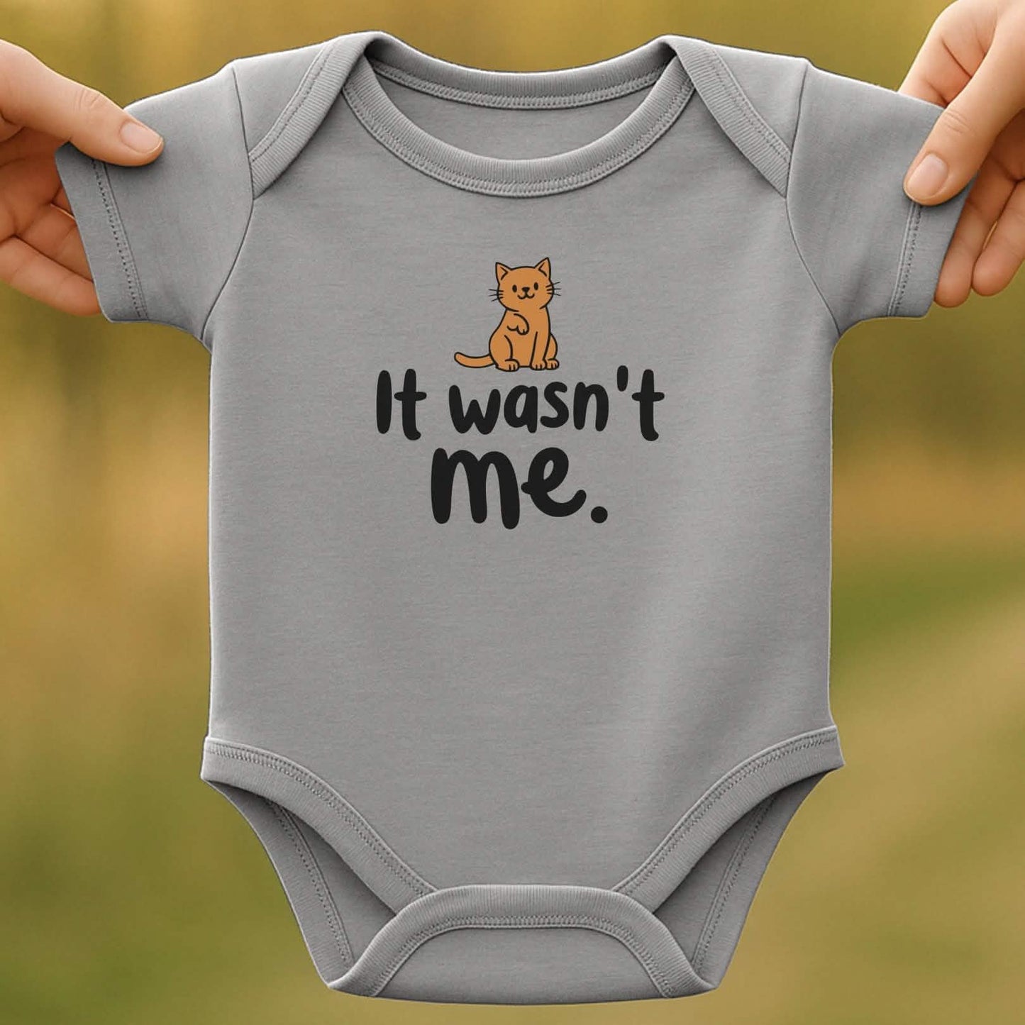 Wasn't Me Baby Bodysuit