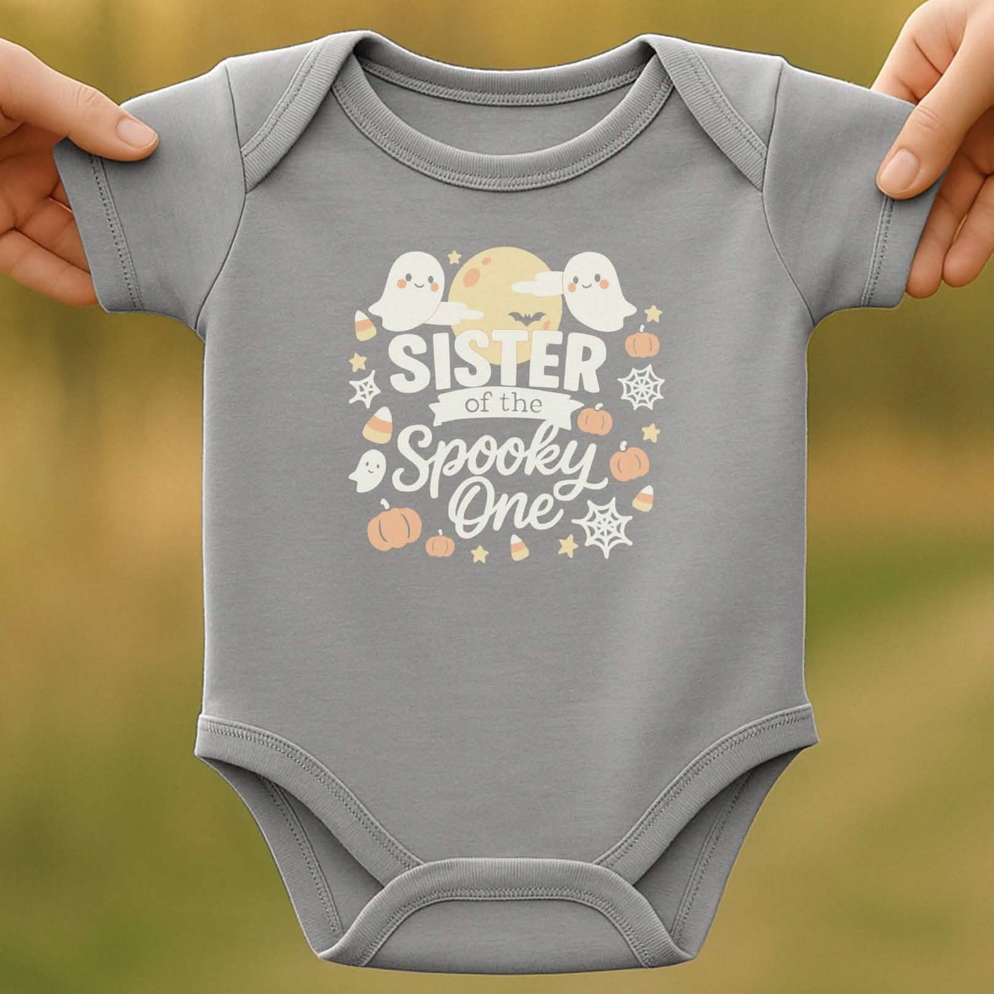 Spooky Sister Baby Halloween Bodysuit