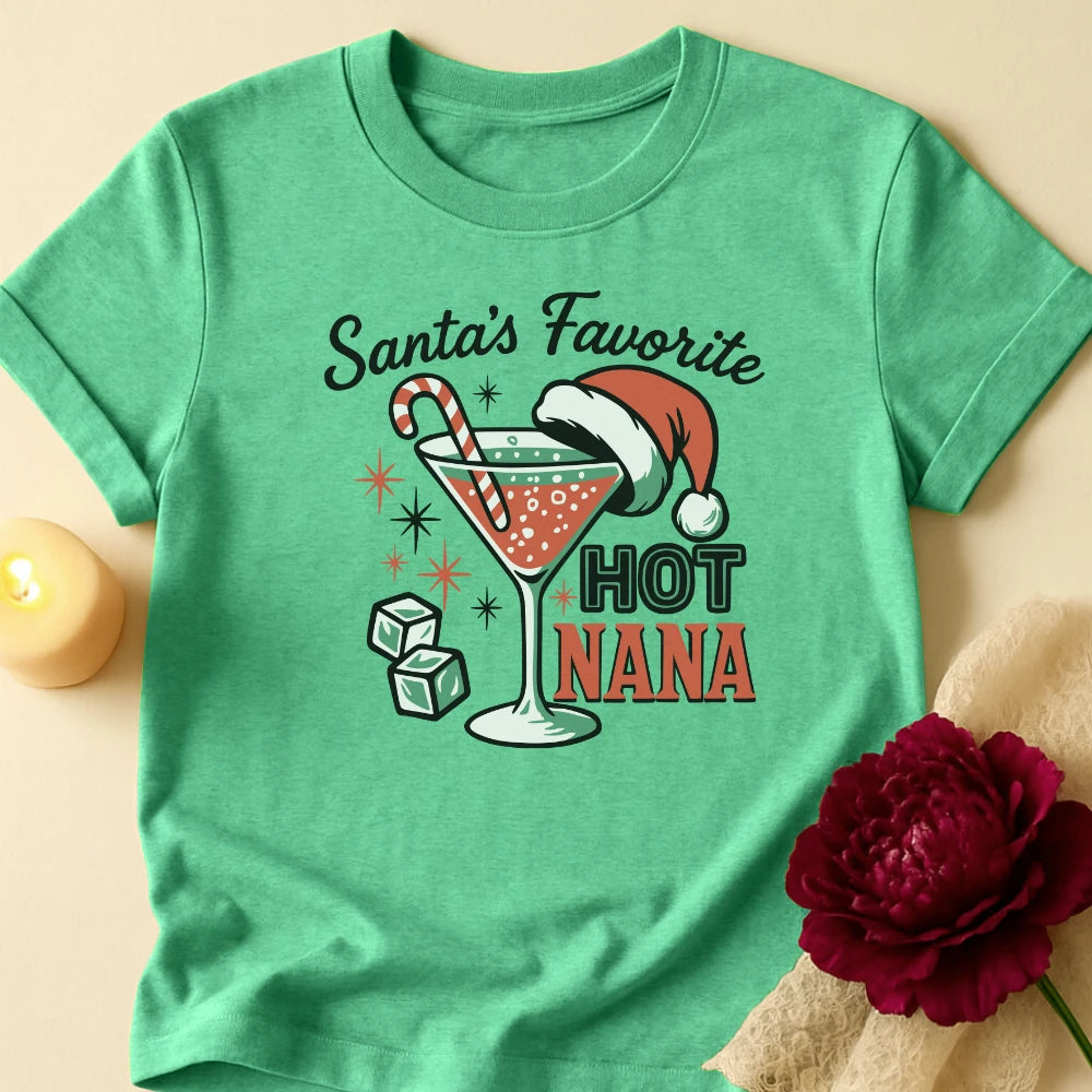 Hot Nana Grandma Christmas T-Shirt