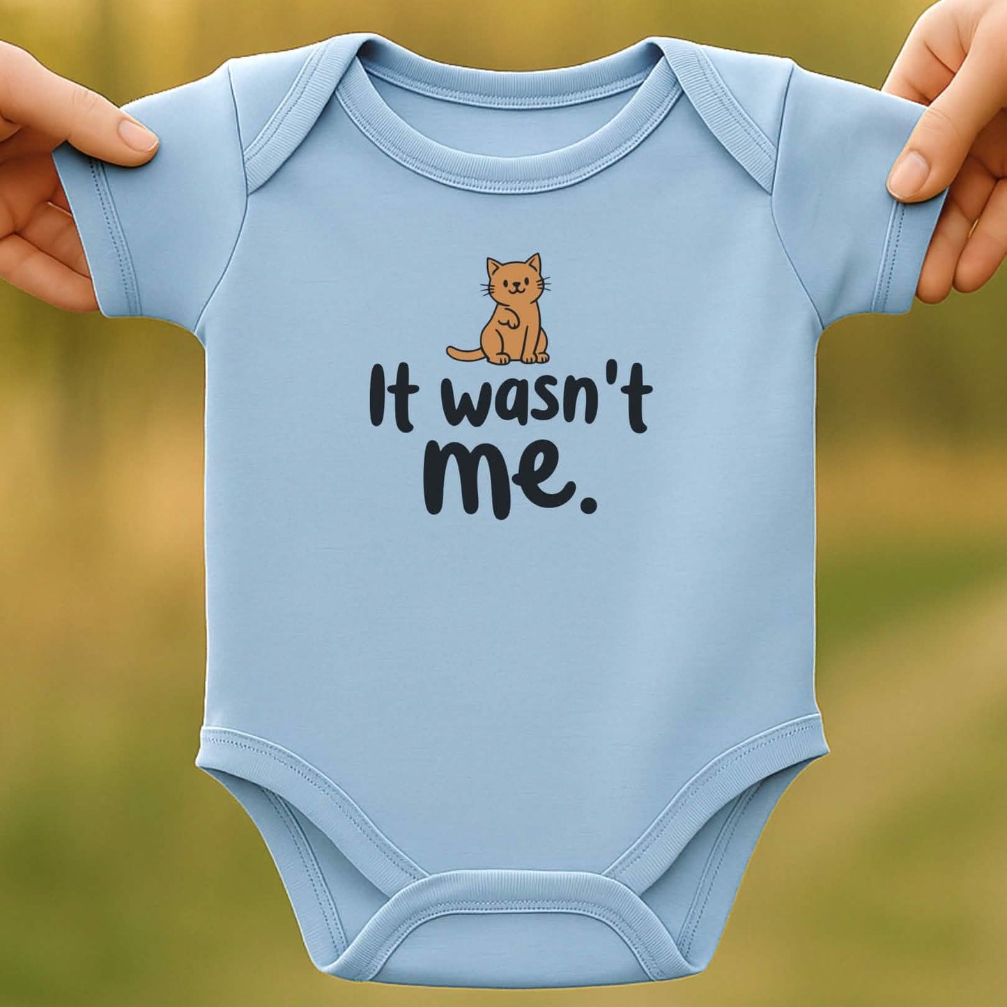 Wasn't Me Baby Bodysuit