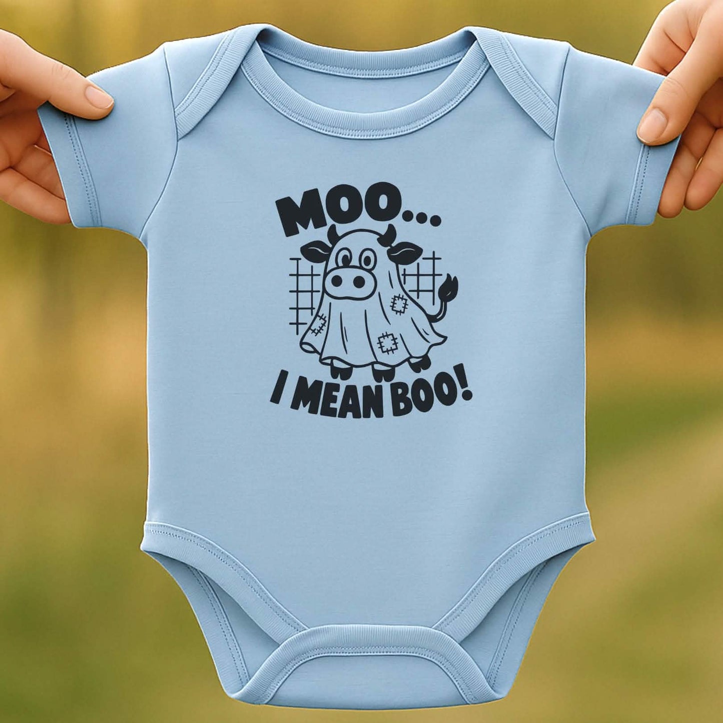 Moo Boo Baby Halloween Bodysuit
