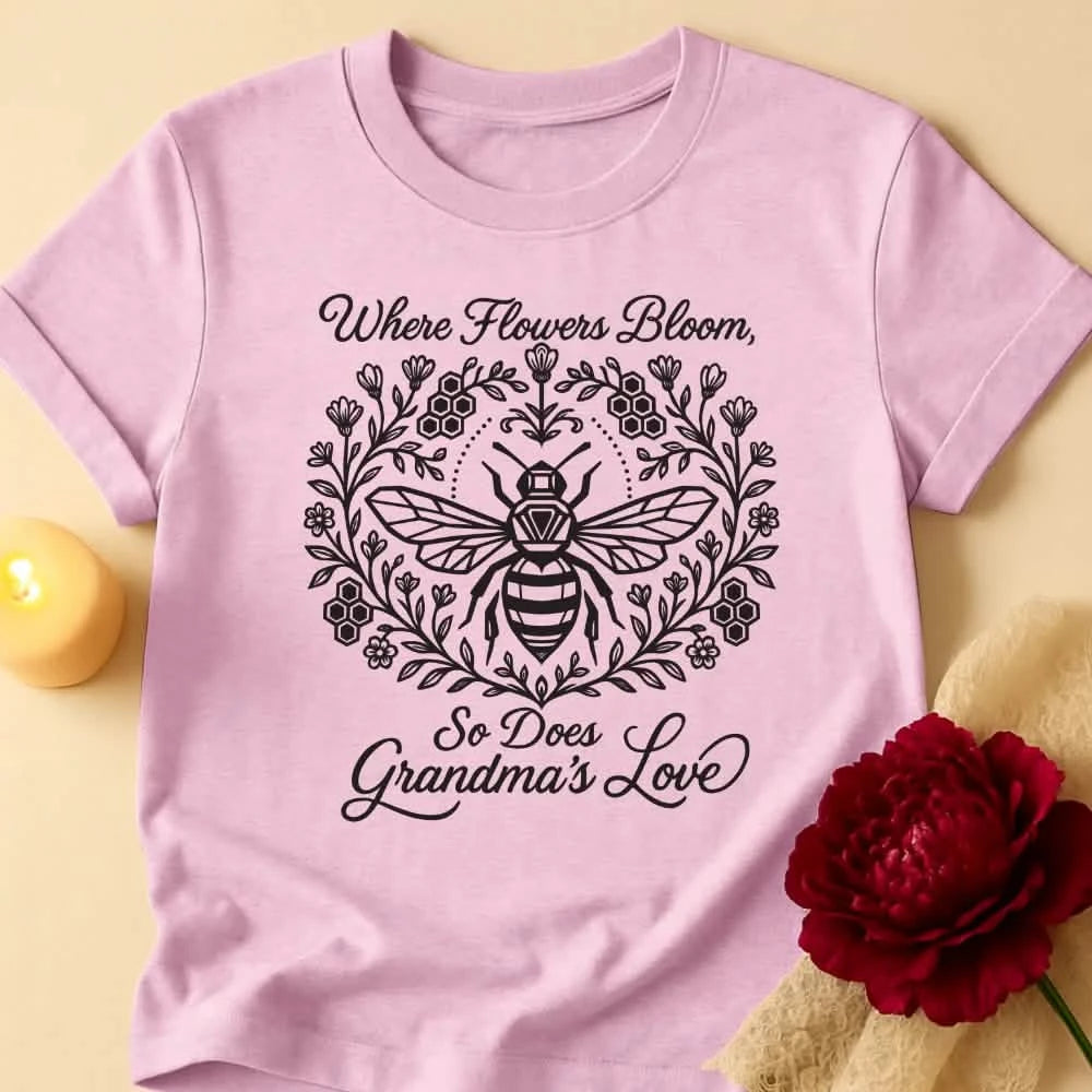 Where Love Grows Grandma T-Shirt