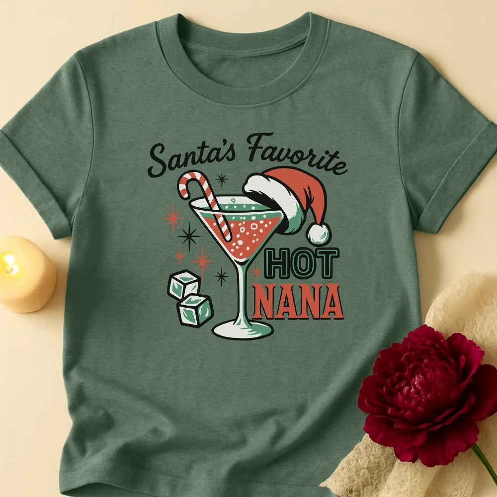 Hot Nana Grandma Christmas T-Shirt