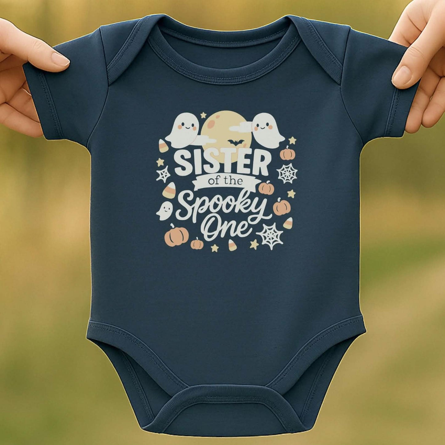 Spooky Sister Baby Halloween Bodysuit