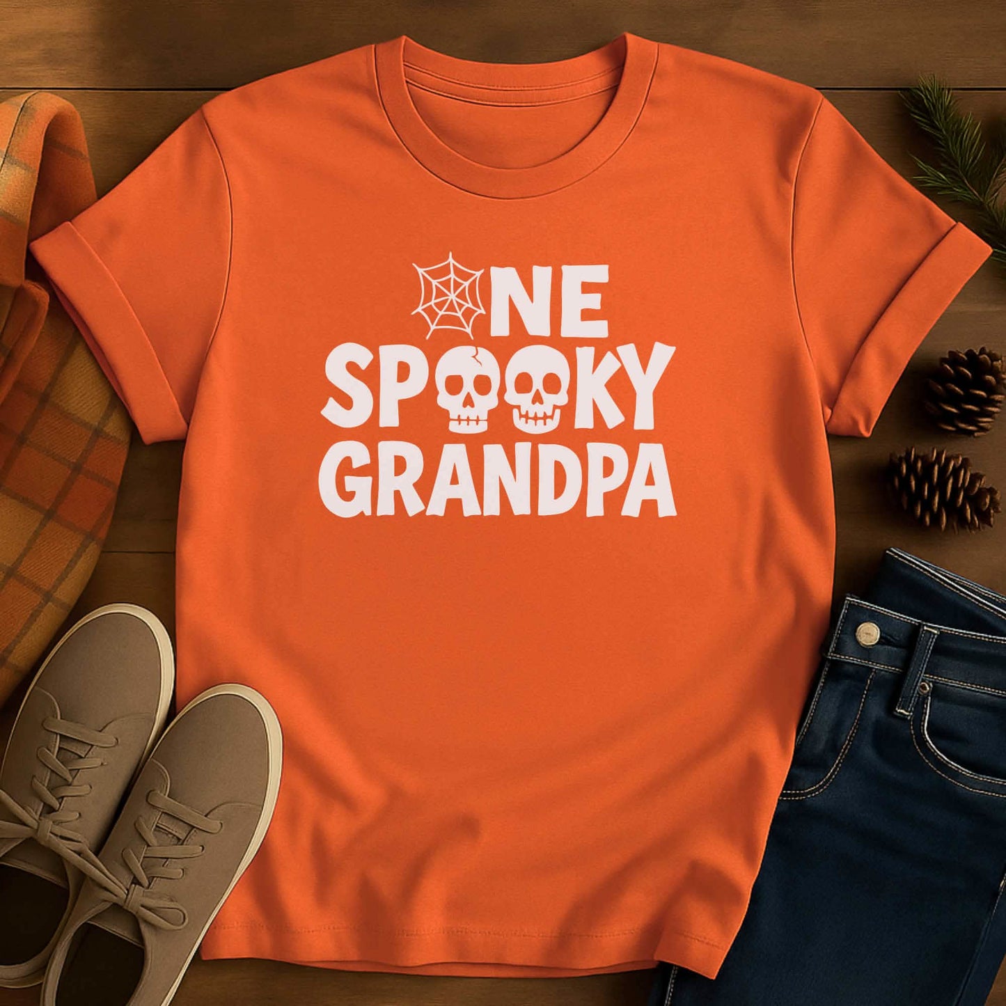 One Spooky Grandpa Halloween T-Shirt