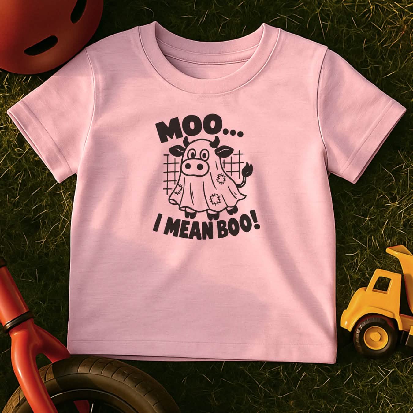 Moo Boo Toddler Halloween T-Shirt