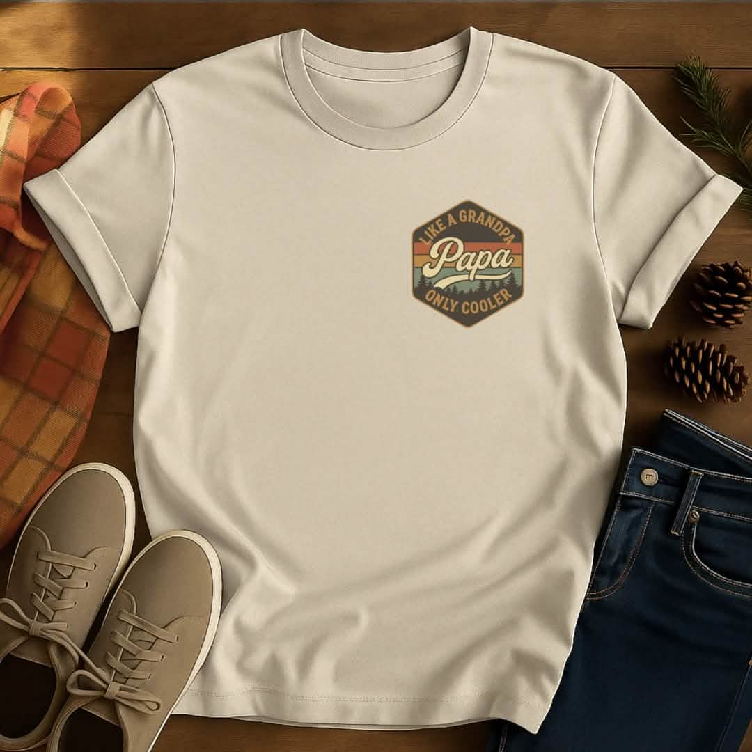 Papa Cooler Grandpa T-Shirt