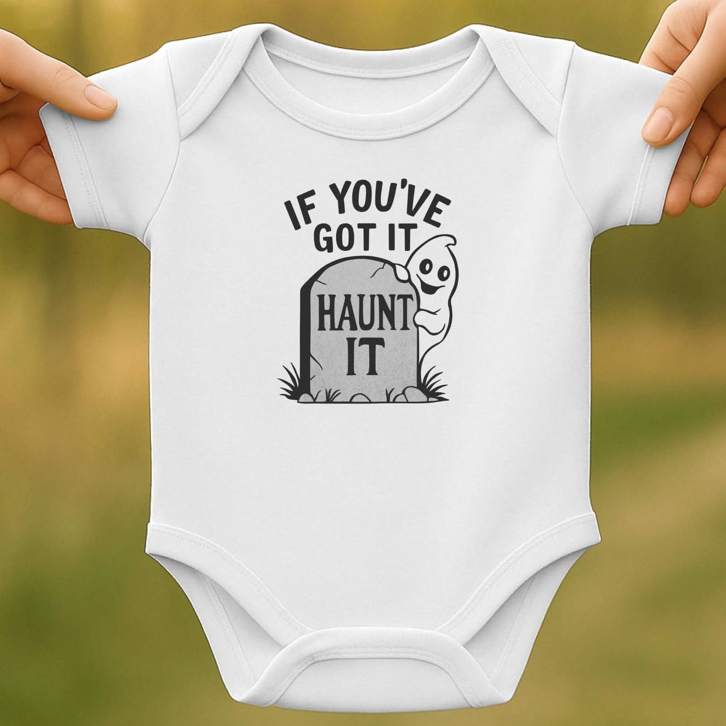 Haunt It Baby Halloween Bodysuit