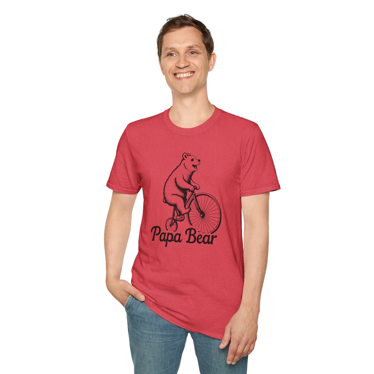 Dad Papa Bear Bicycle T-Shirt