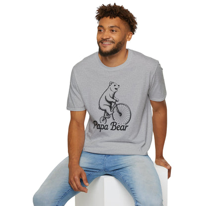 Dad Papa Bear Bicycle T-Shirt