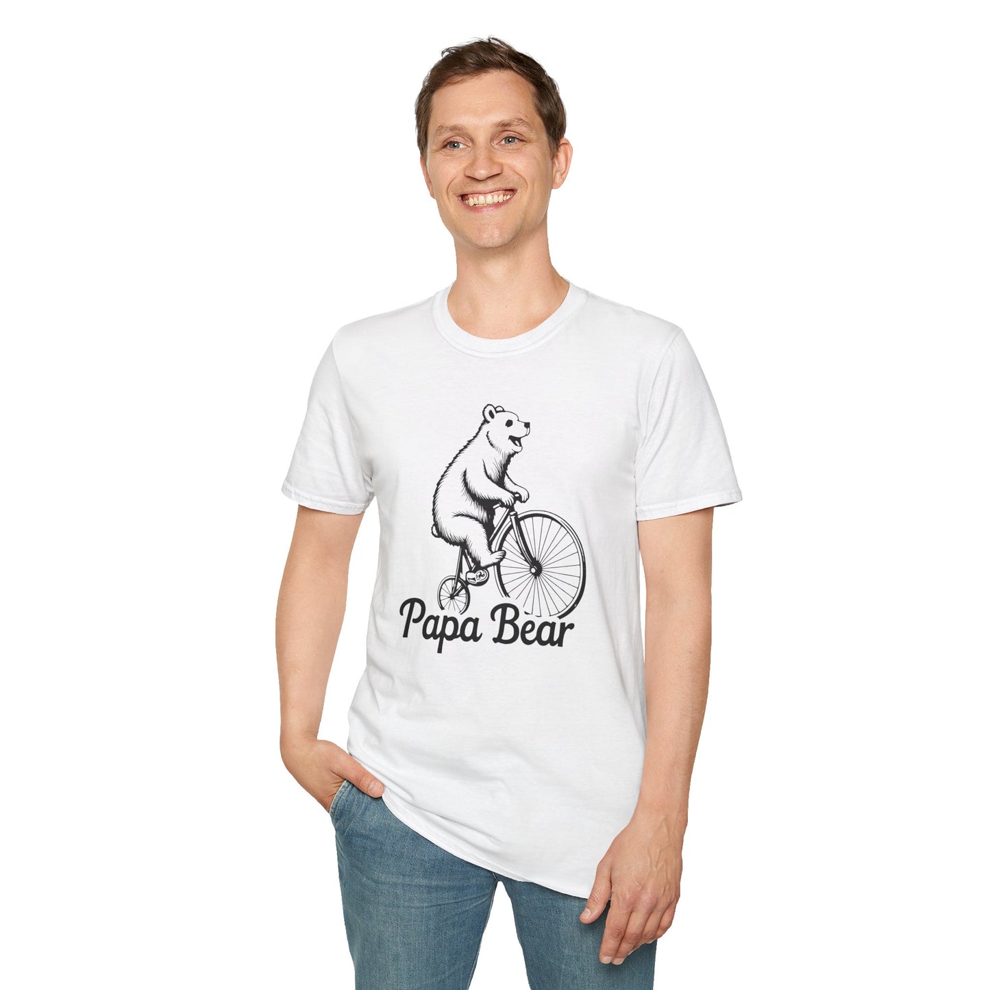 Dad Papa Bear Bicycle T-Shirt