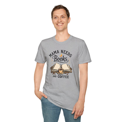 Mom Books Coffee T-Shirt