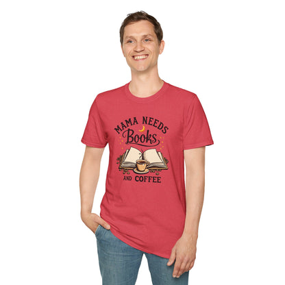 Mom Books Coffee T-Shirt