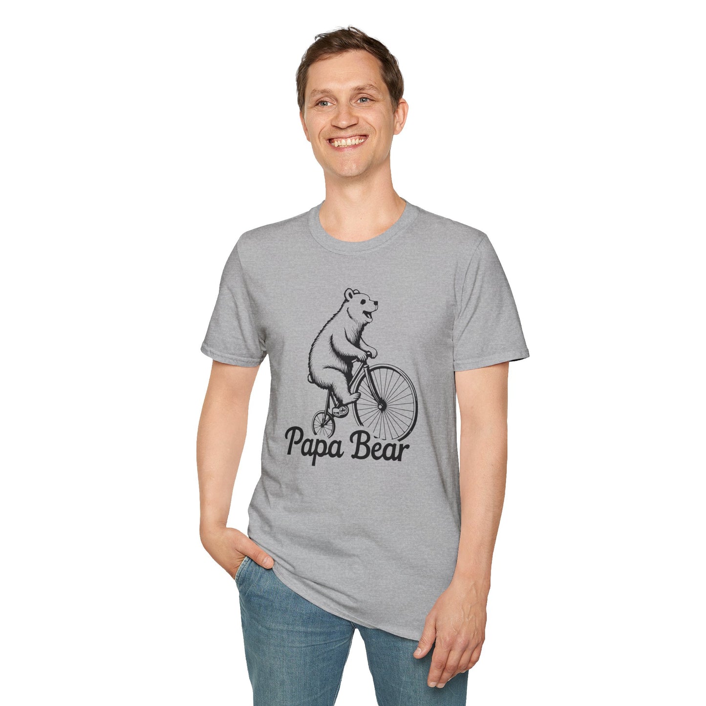 Dad Papa Bear Bicycle T-Shirt