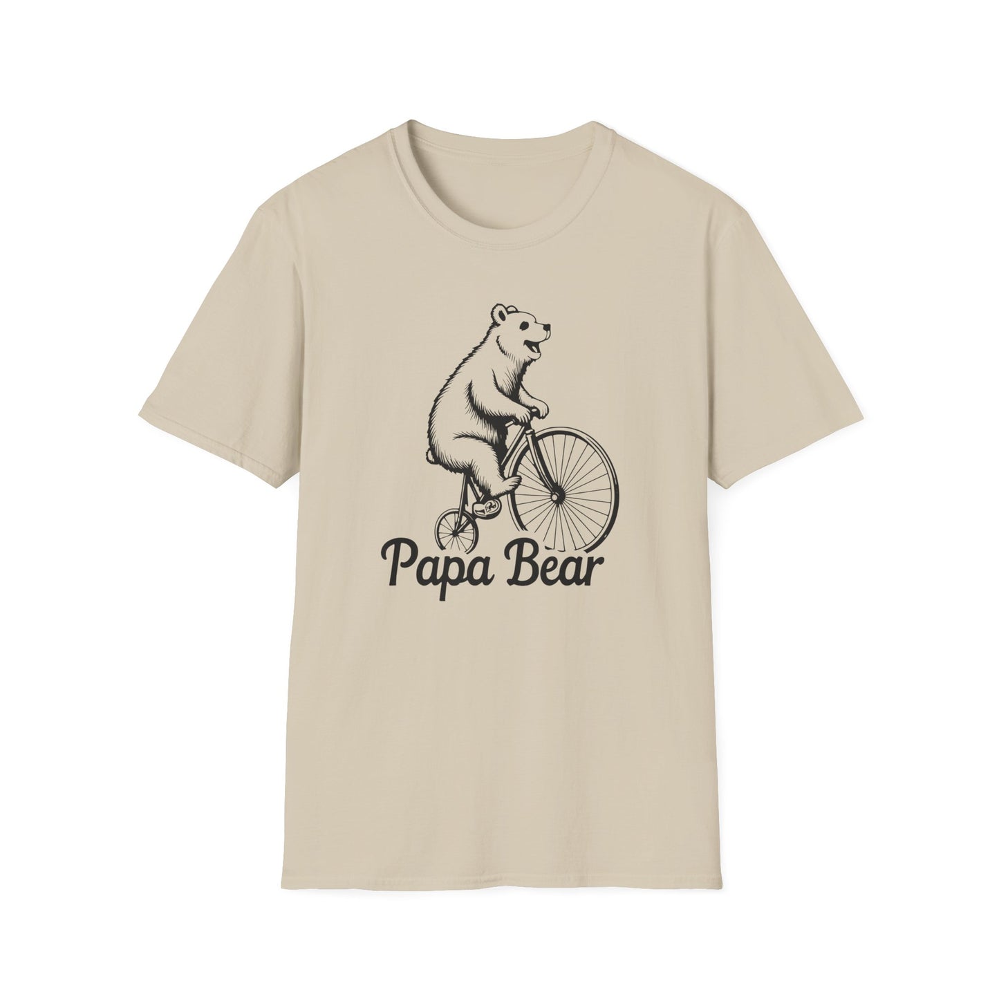 Dad Papa Bear Bicycle T-Shirt