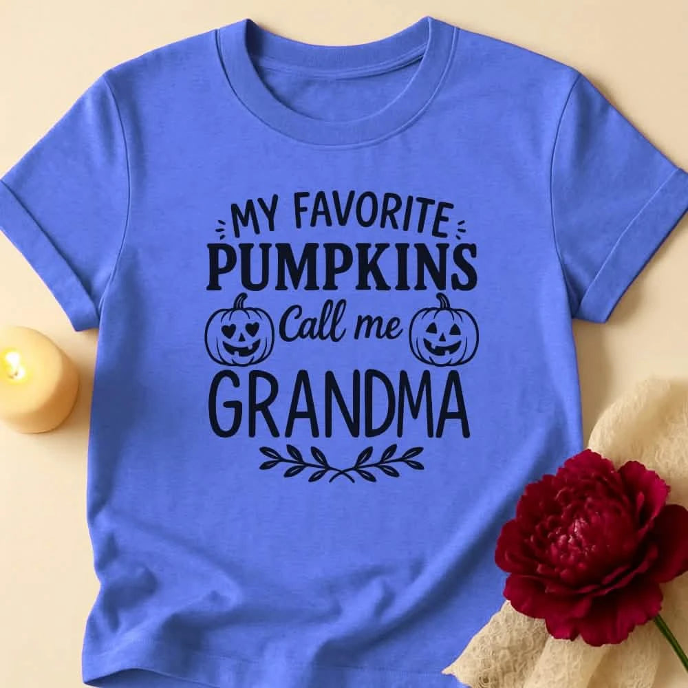 Pumpkin Name Grandma Halloween T-Shirt