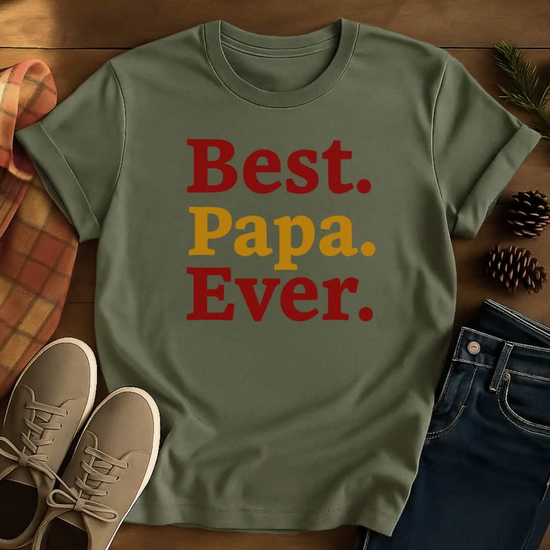 Best Papa Grandpa T-Shirt