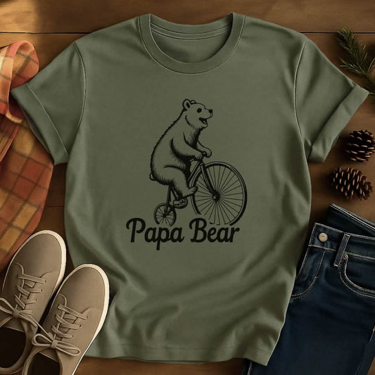 Biking Bear Grandpa T-Shirt