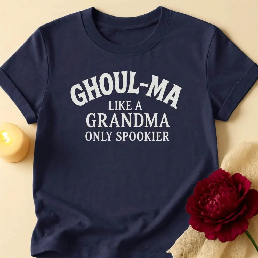 Spooky Ghoul Grandma Halloween T-Shirt