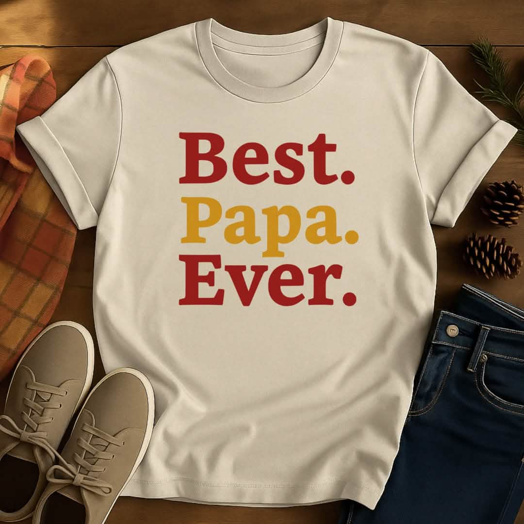 Best Papa Grandpa T-Shirt