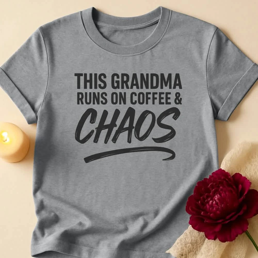 Coffee Chaos Grandma T-Shirt