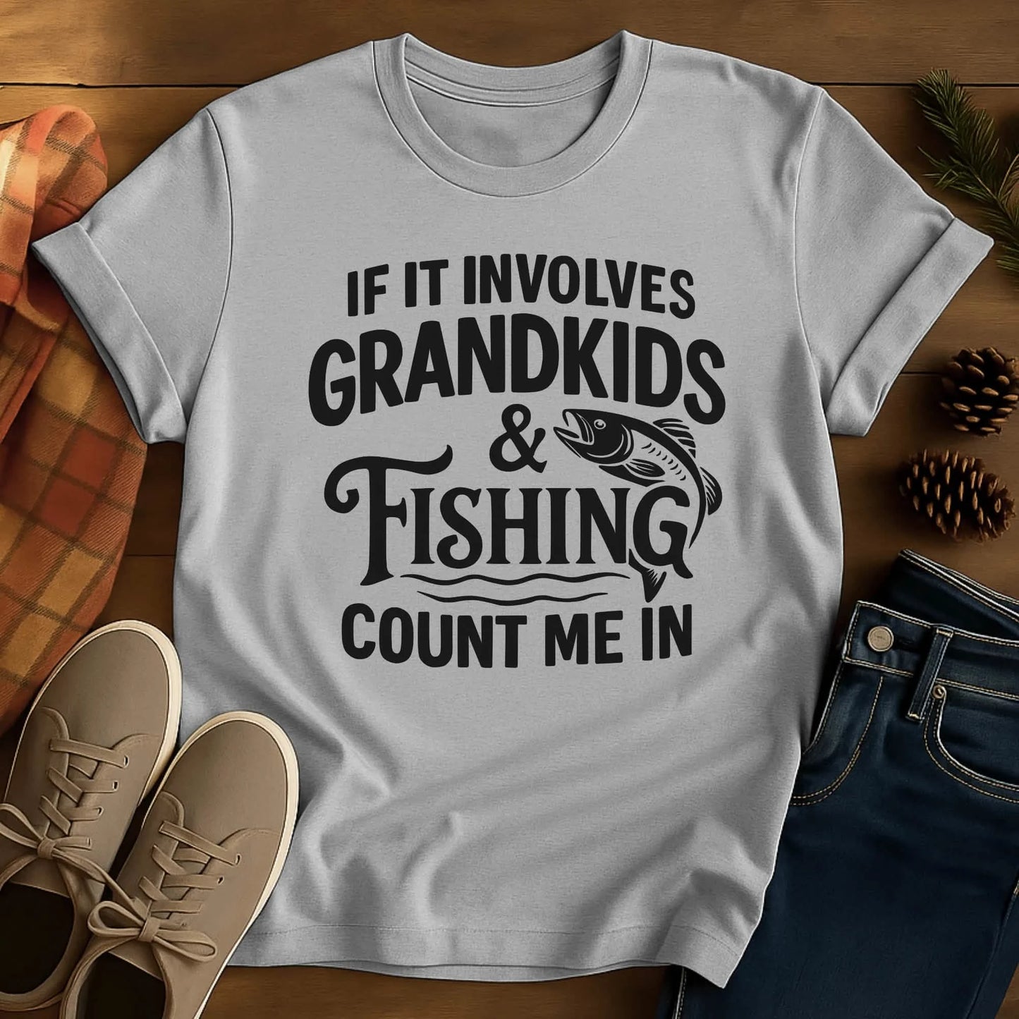 Fishing Crew Grandpa T-Shirt