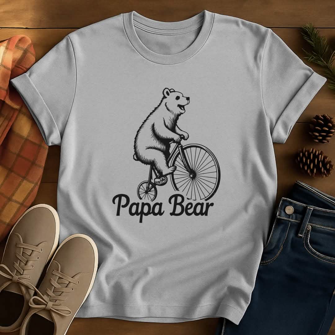 Biking Bear Grandpa T-Shirt
