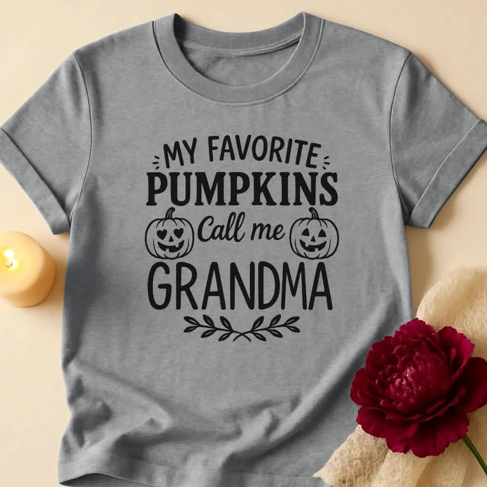 Pumpkin Name Grandma Halloween T-Shirt