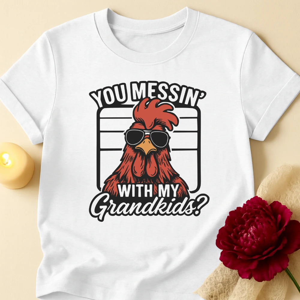 Rooster Glare Grandma T-Shirt