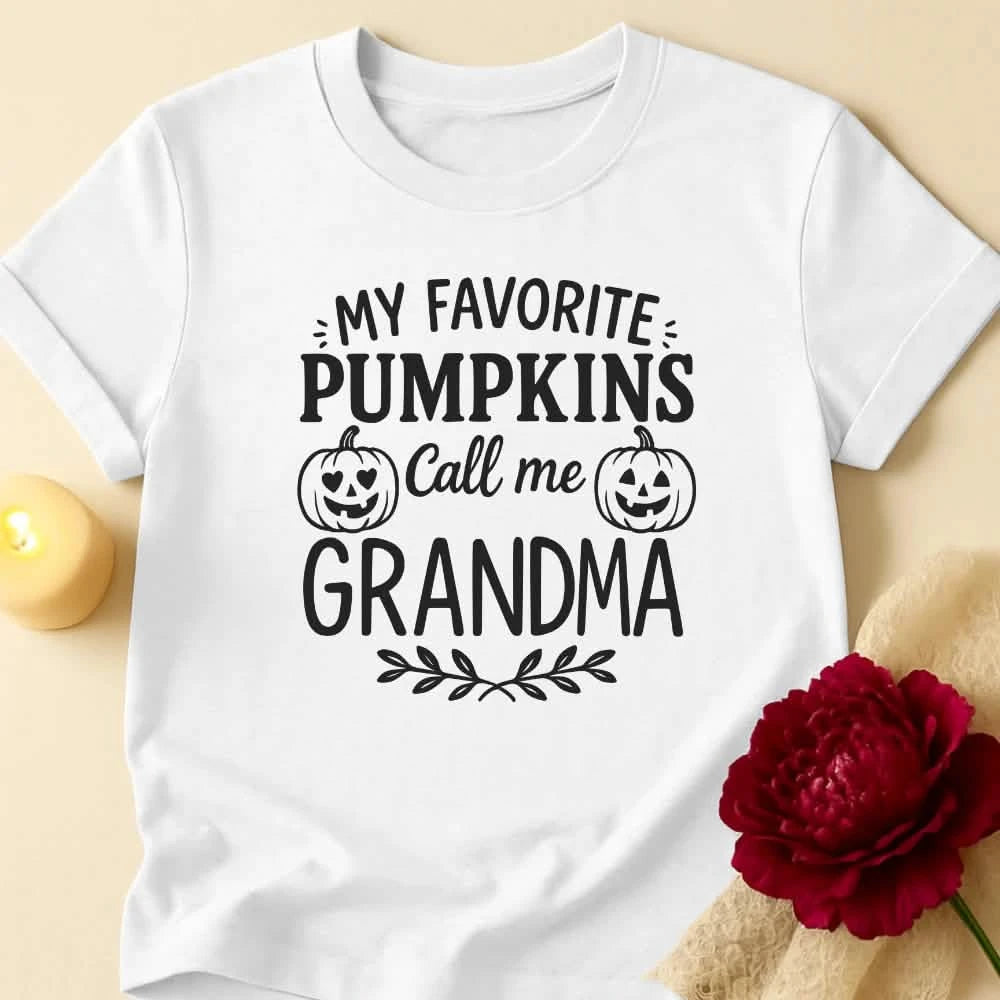 Pumpkin Name Grandma Halloween T-Shirt