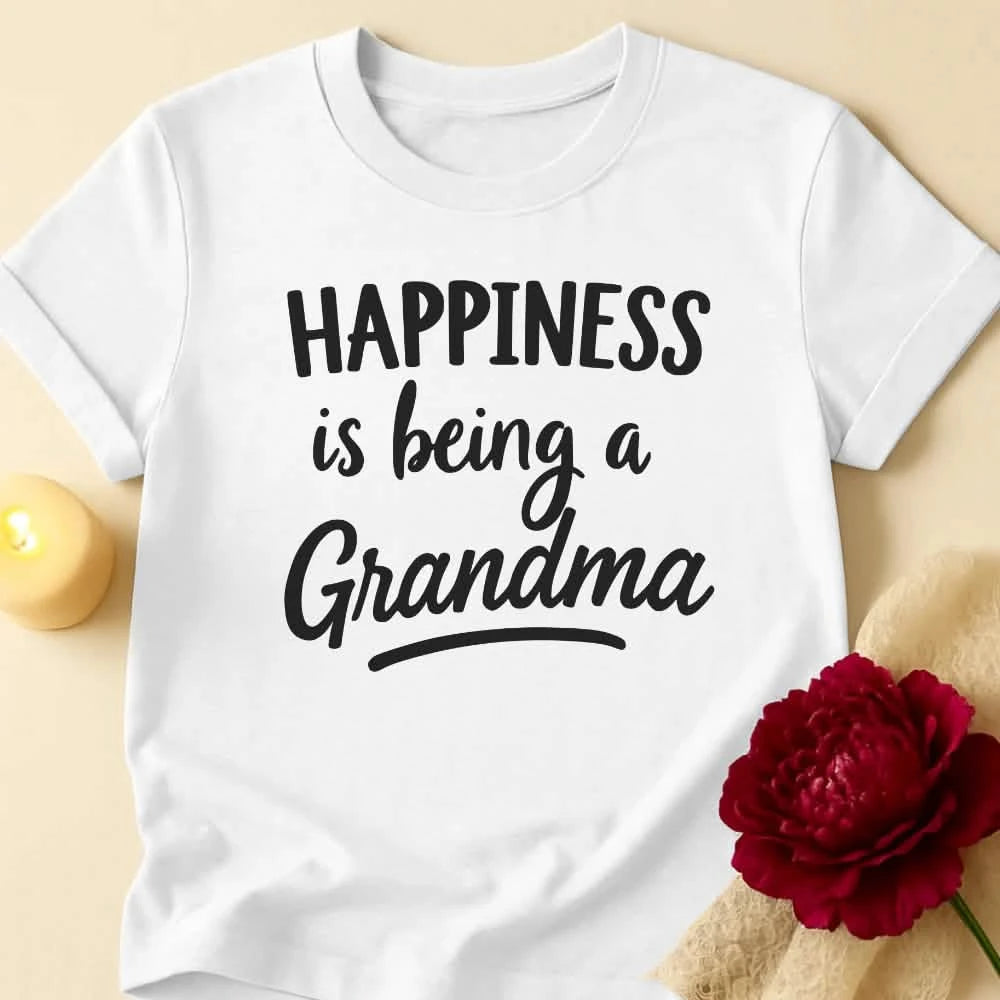 Happiness Vibes Grandma T-Shirt