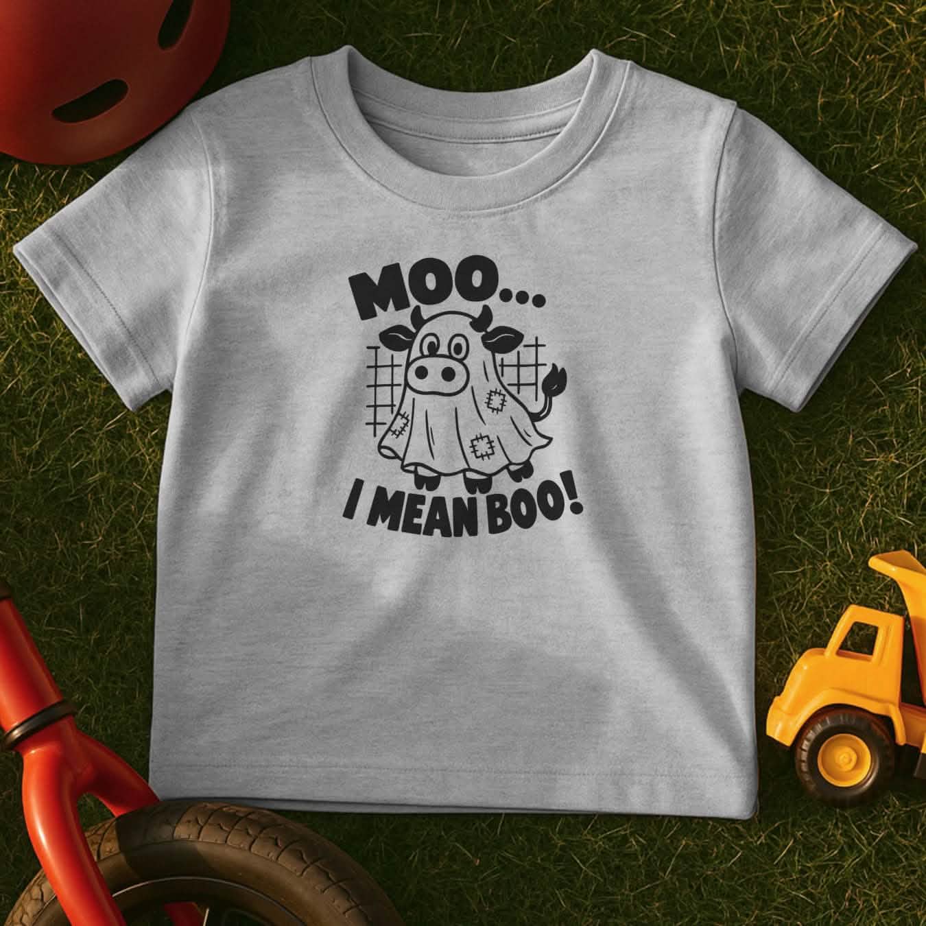 Moo Boo Toddler Halloween T-Shirt
