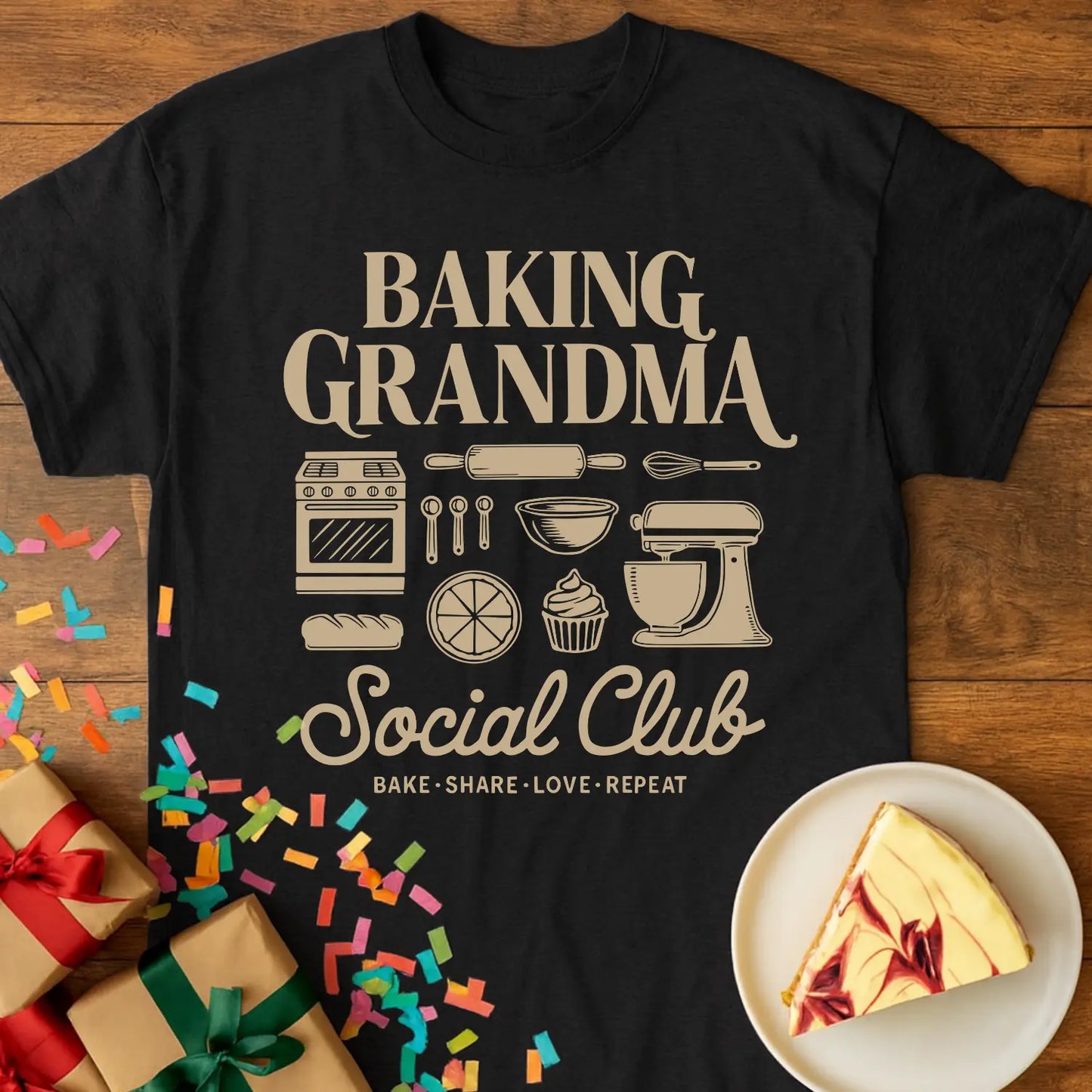 Baking Grandma Social Club T-Shirt