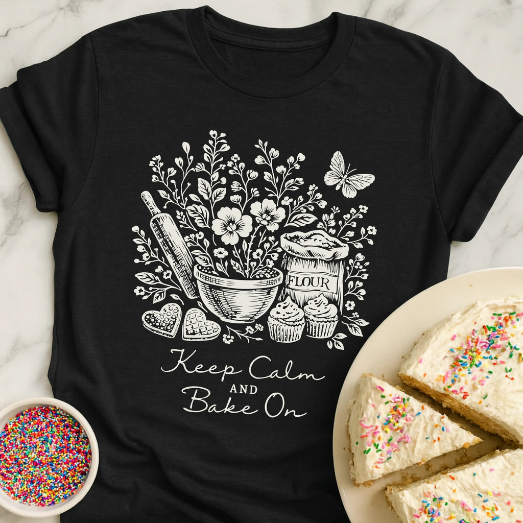 Calm Floral Baking T-Shirt