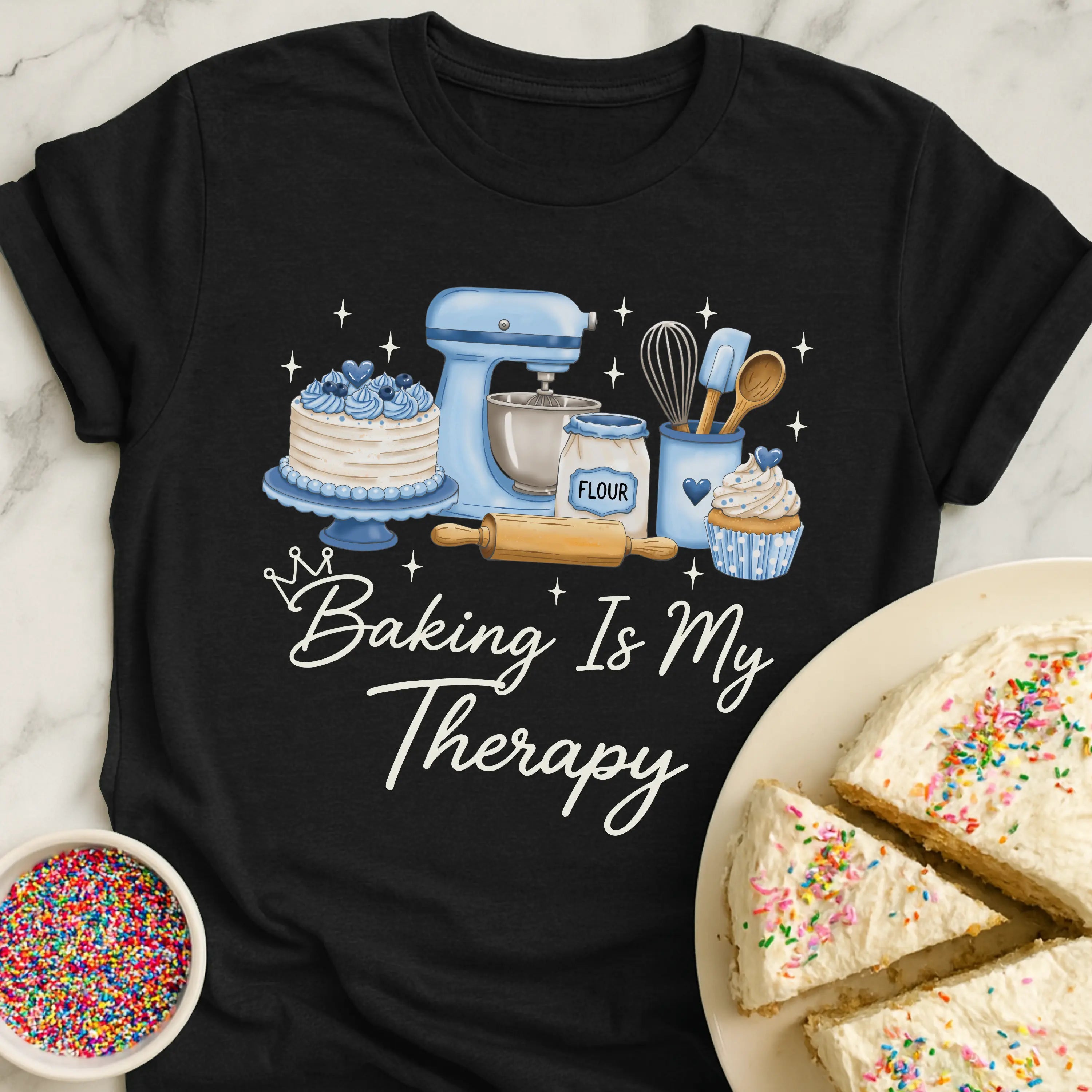 Baking Therapy Sparkle T-Shirt