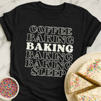 Coffee Baking Sleep Stack T-Shirt