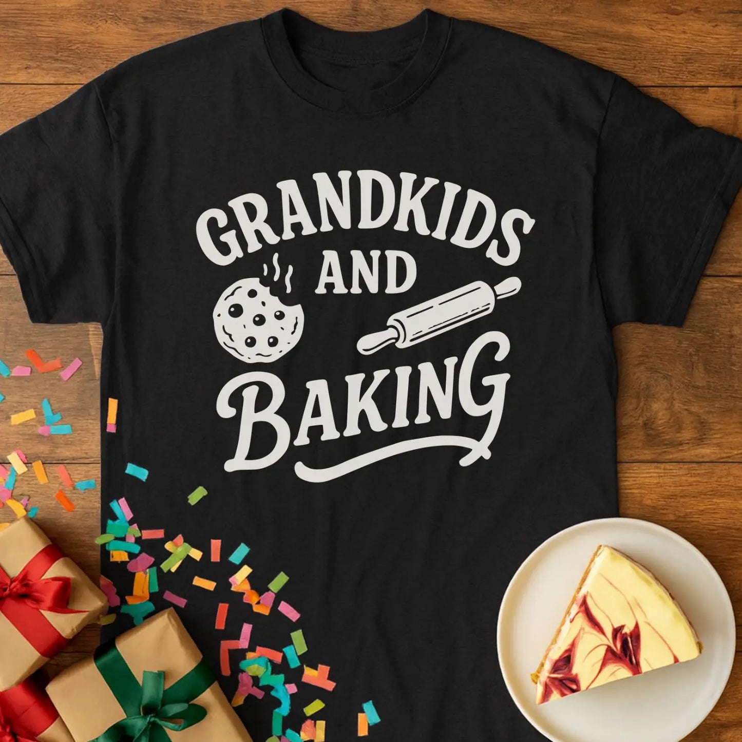 Grandkids and Baking Grandma T-Shirt