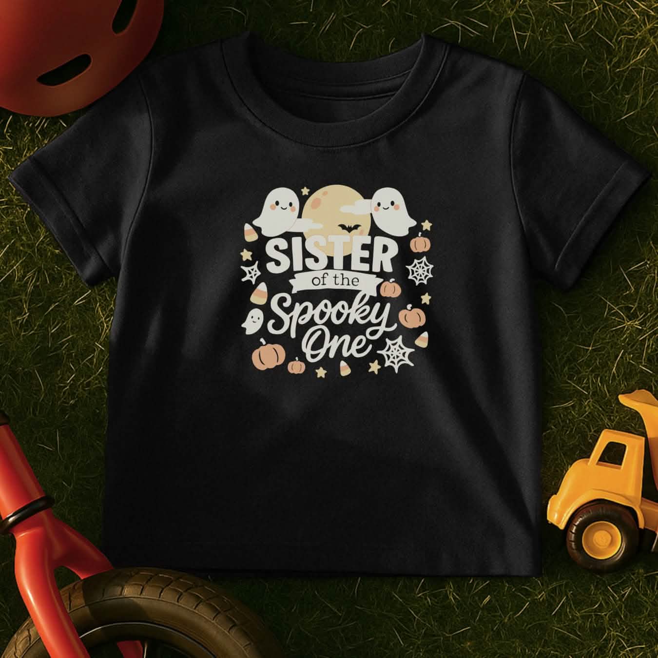 Spooky Sister Toddler Halloween T-Shirt